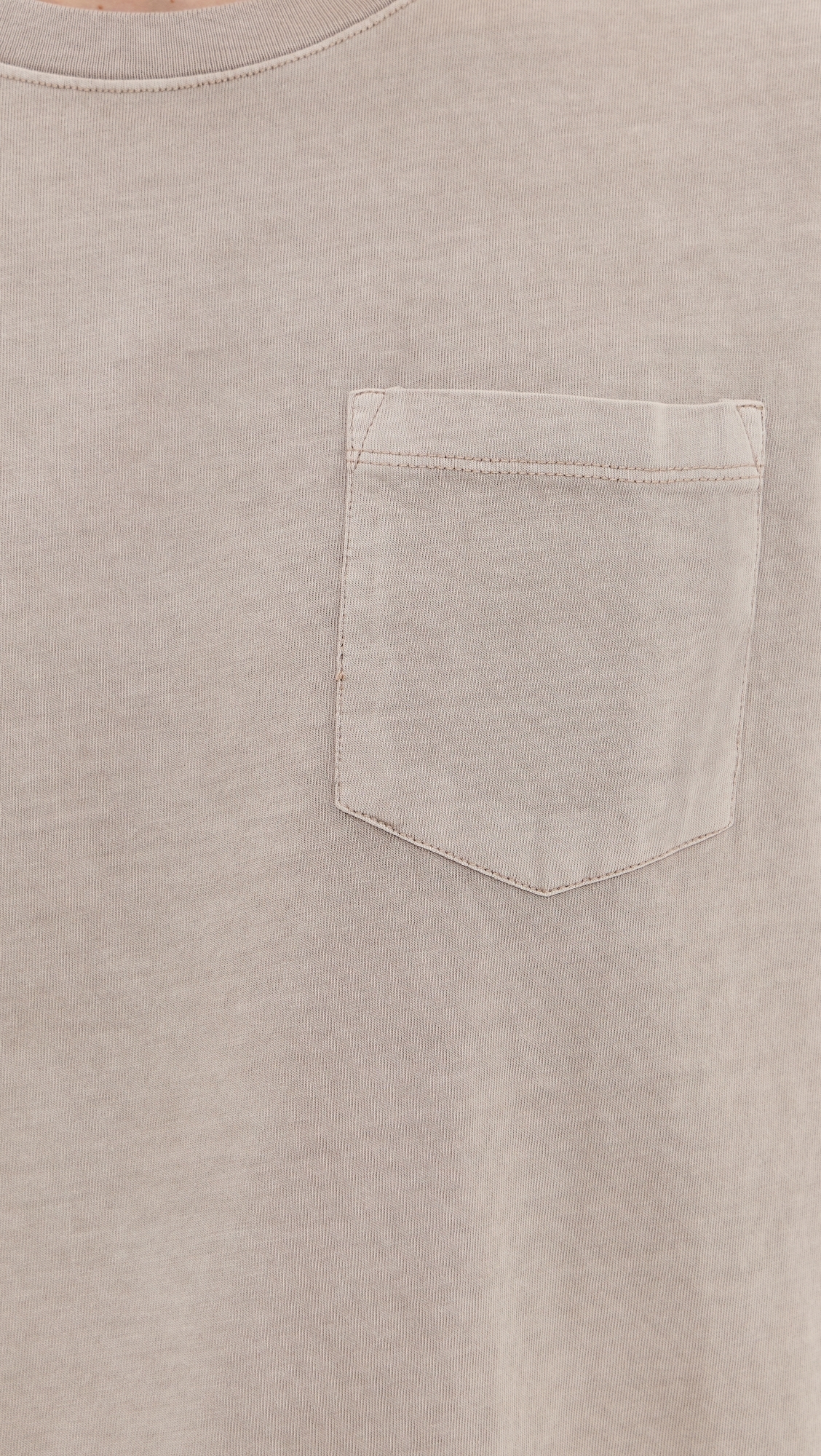 Base Tee Vinage Khaki Pigment Dye