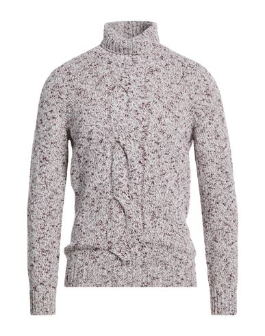 Man Turtleneck Burgundy Size 36 Wool, Cotton, Polyamide