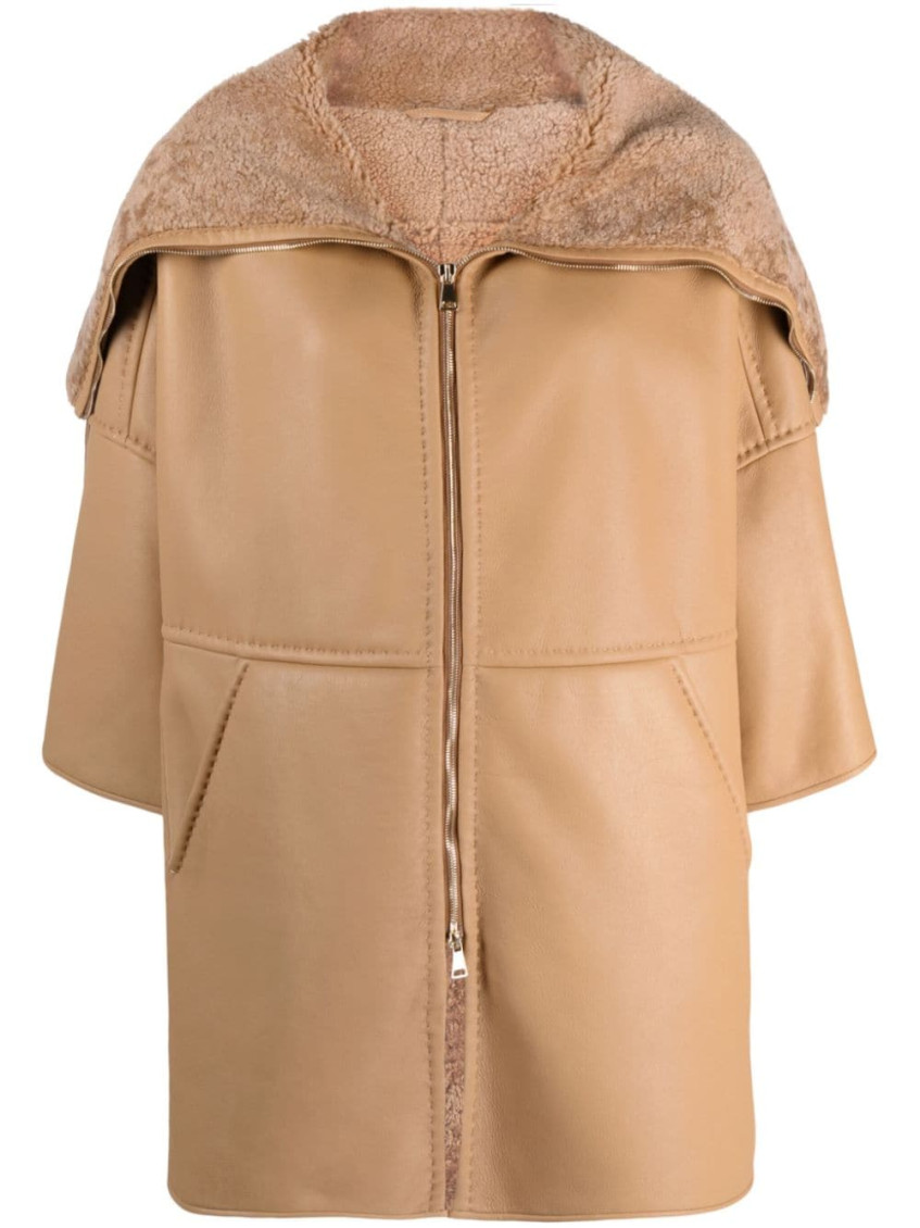 - Pappino Leather Coat