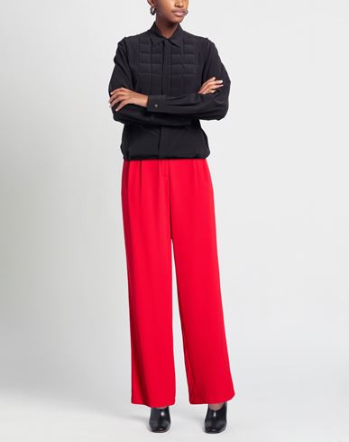Woman Pants Red Size 2 Polyester, Elastane