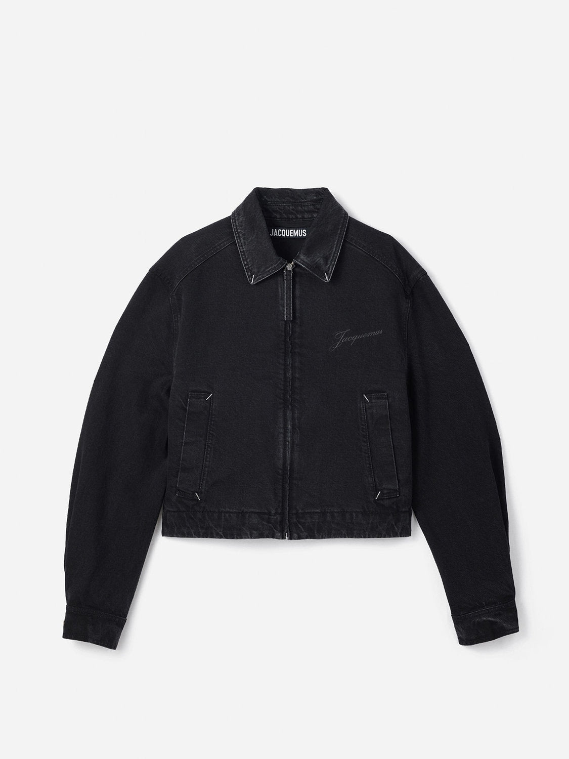 Textured Canvas Jacket for Men