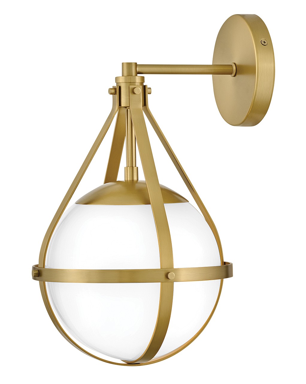 Lacquered Brass LED Wall Sconce from the Colby Collection
