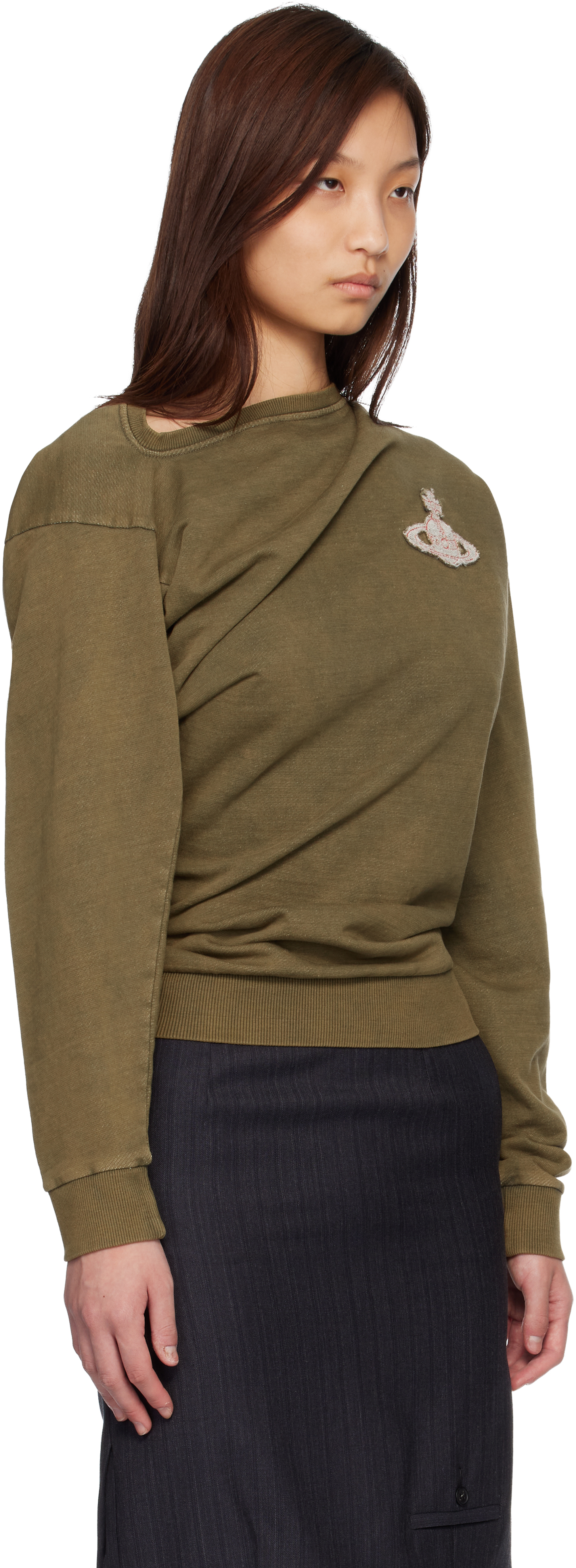 Khaki LS Hebo Sweatshirt