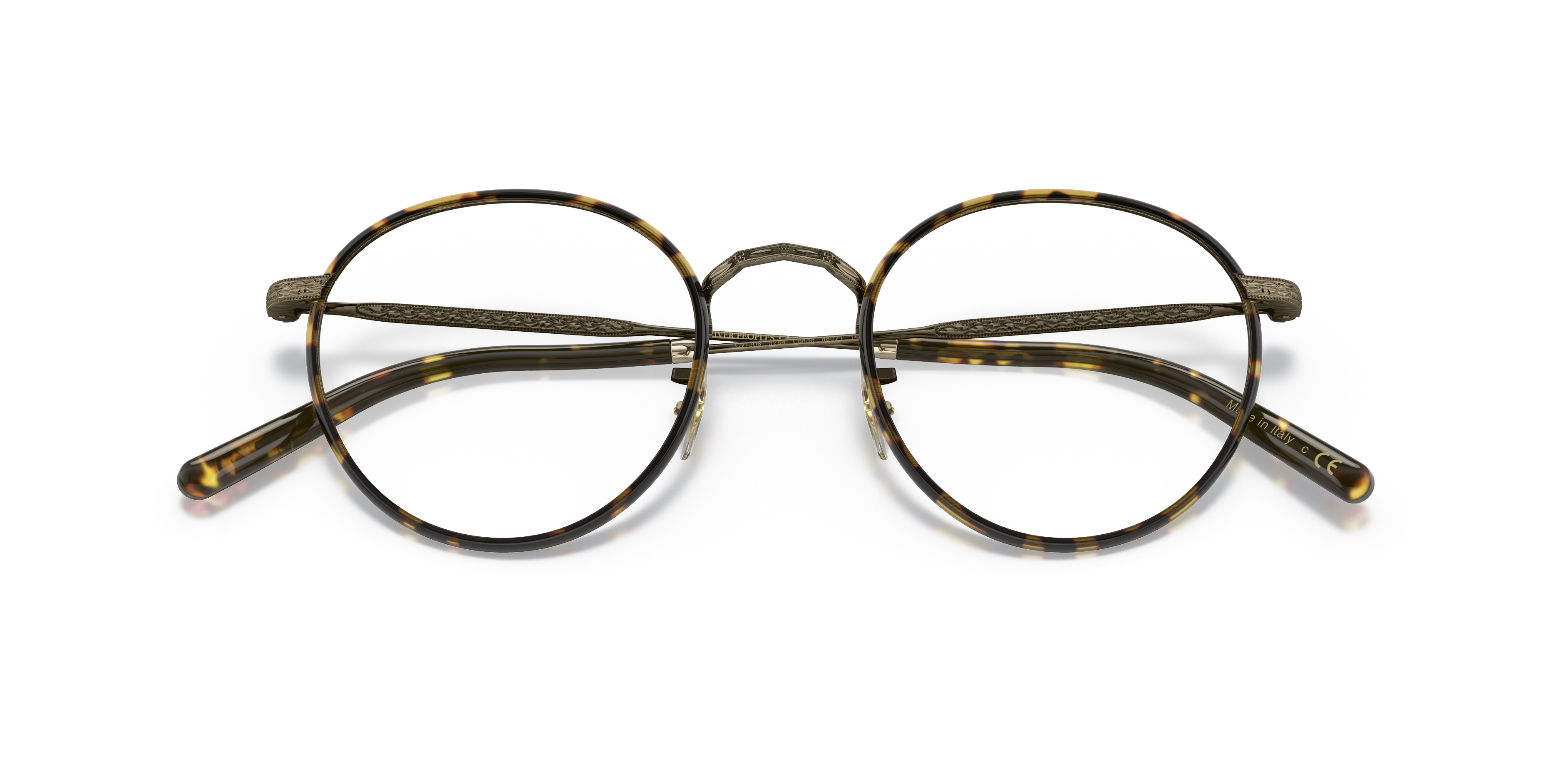 Oliver Peoples Unisex Oliver Peoples OV1308 CARLING 5284 Optical frames Metal Gold Transparent Pantos Norma