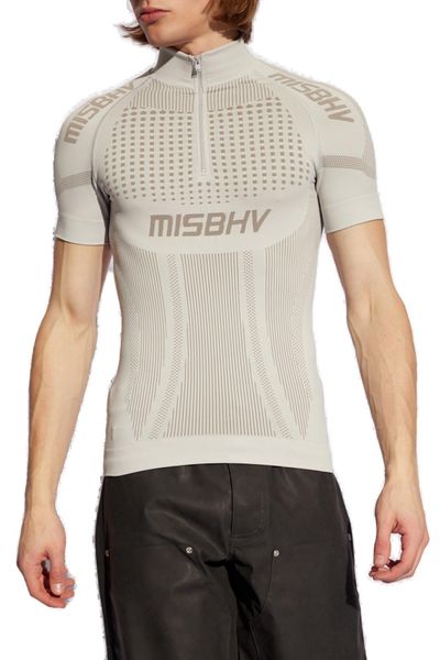 Misbhv Sport Europa Quarter-Zipped Knitted T-Shirt