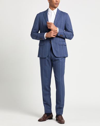 Man Suit Blue Size 40 Wool