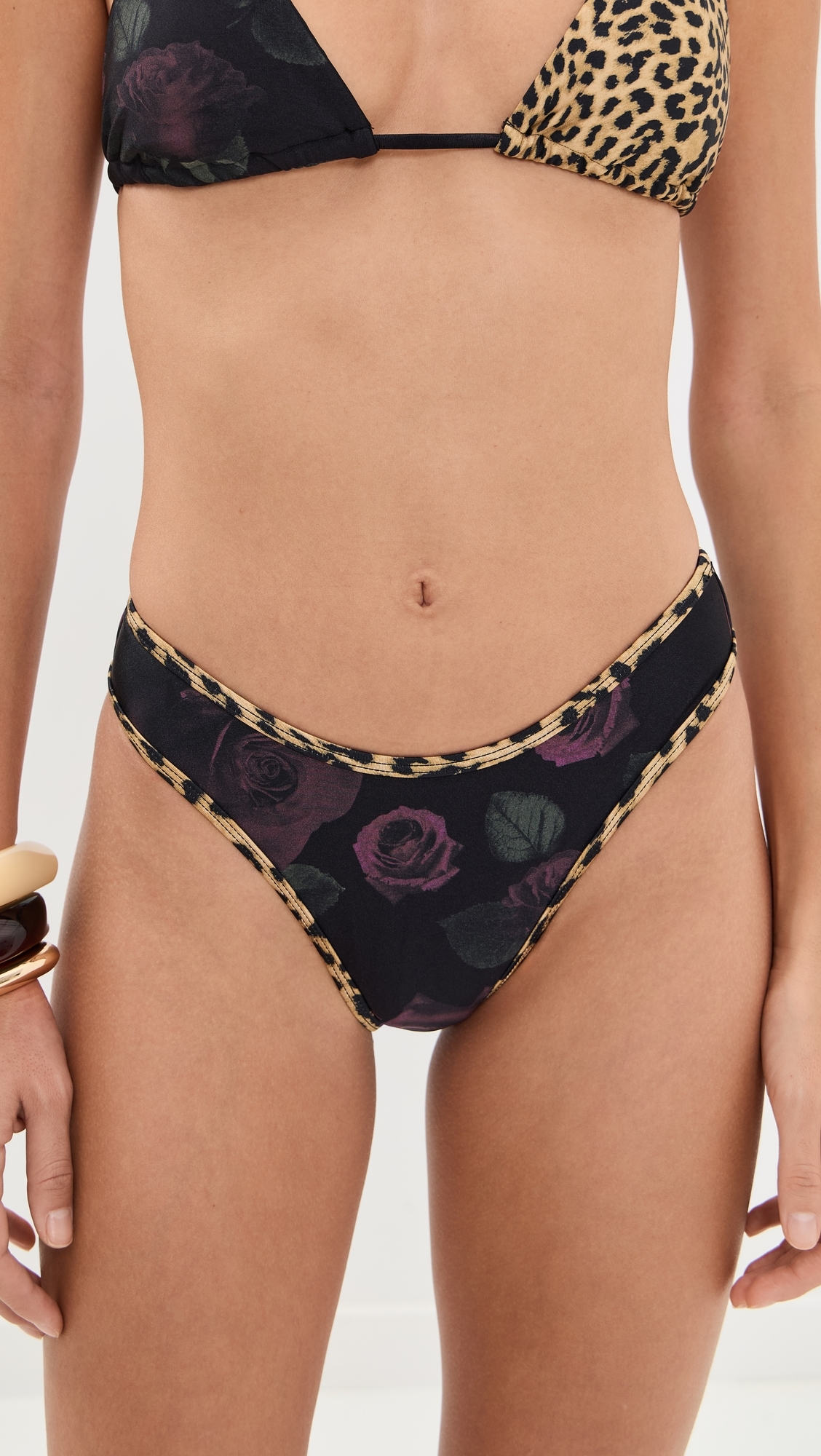 Reversible Good 90s Bikini Bottoms Lucky Roses