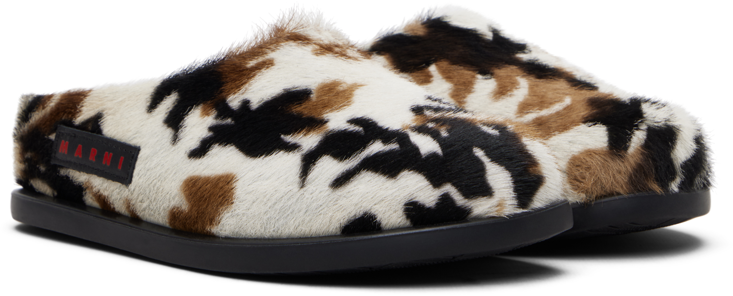 SSENSE Exclusive Kids White & Brown Fussbett Slip-on Loafers