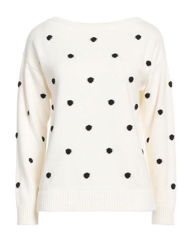 Manila Grace Woman Sweater Off white Size S Polyamide, Wool, Viscose, Cashmere