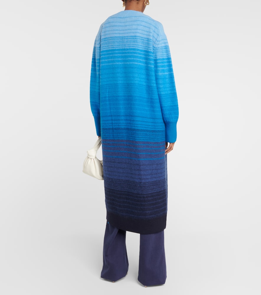 Blue Degrade ombré cardigan