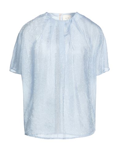 Crème Woman Top Sky blue Size 4 Cupro, Polyamide
