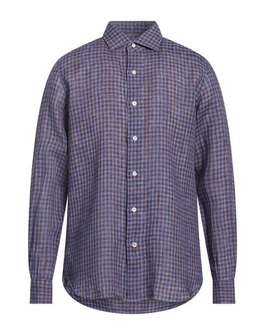 Man Shirt Slate blue Size 15 ¾ Linen