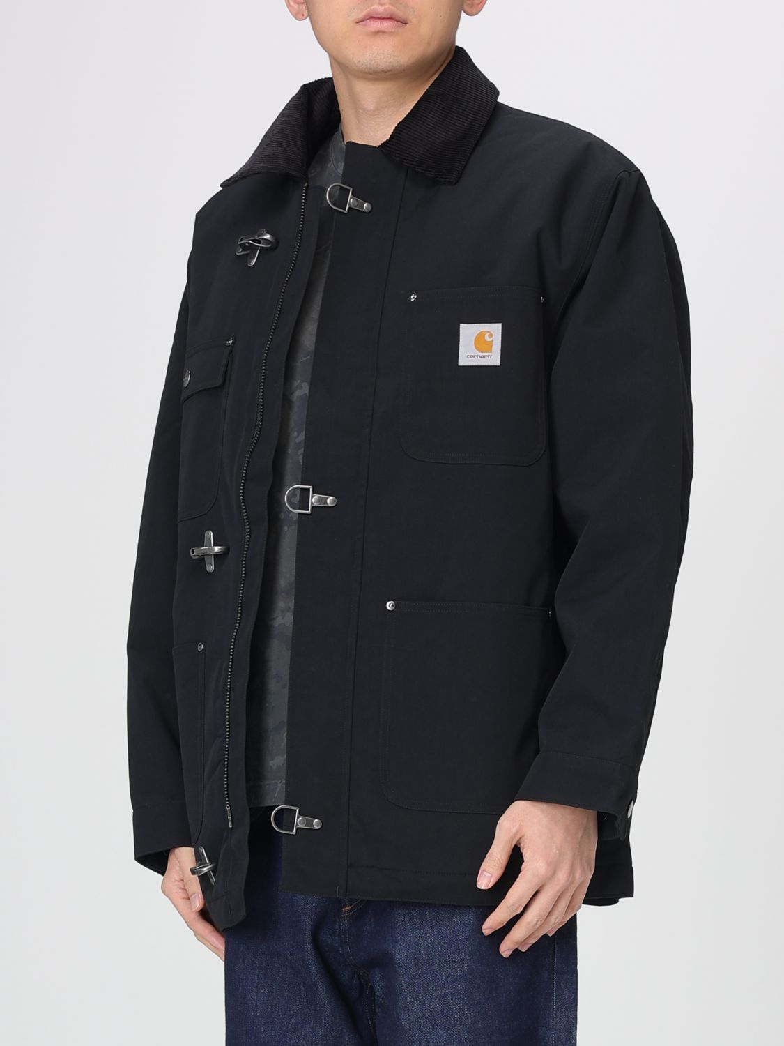 Coat Men color Black