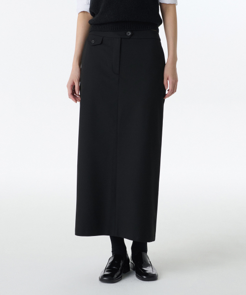 Womens Straight Maxi Skirt