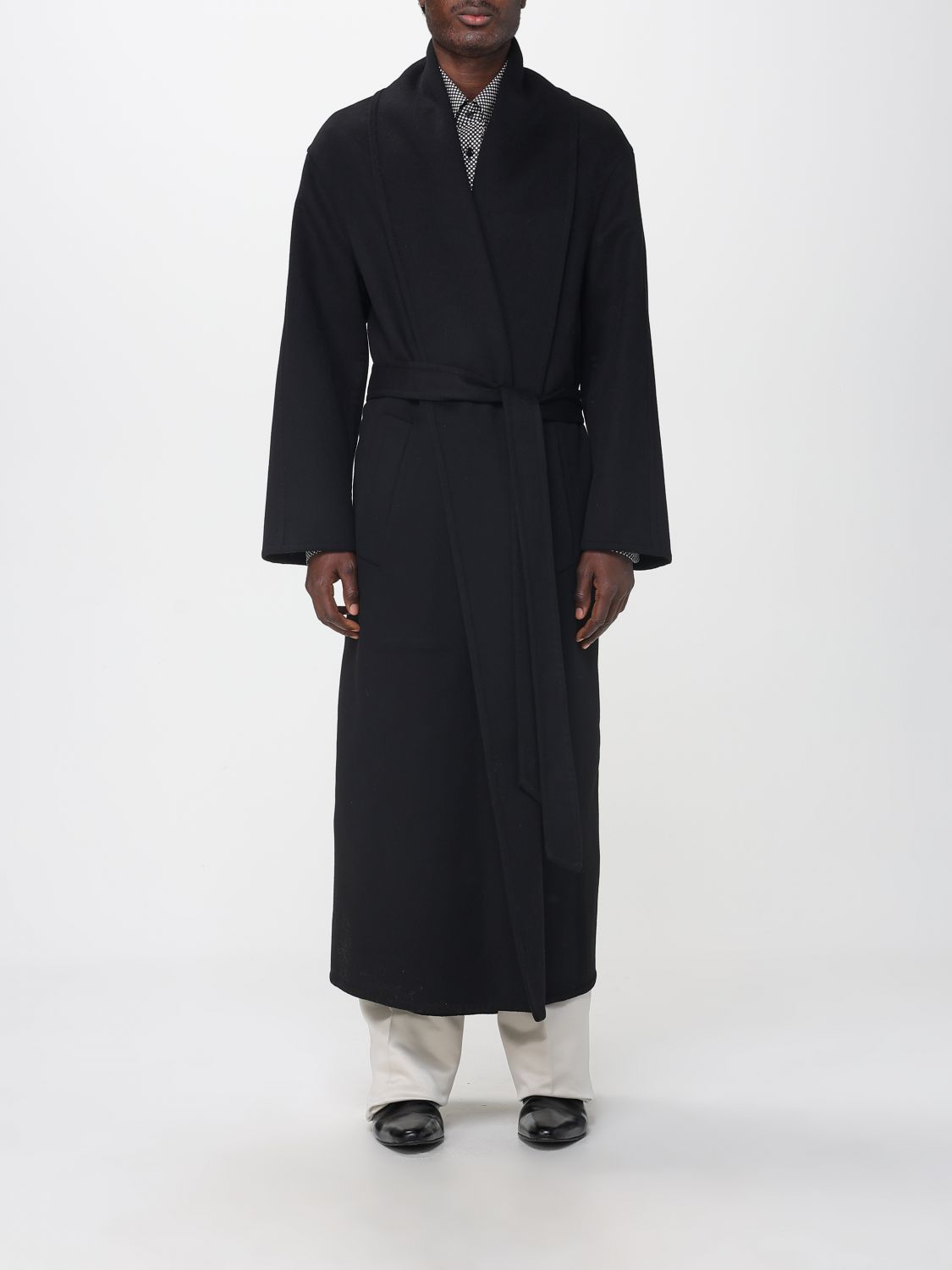 Trench Coat Men color Black