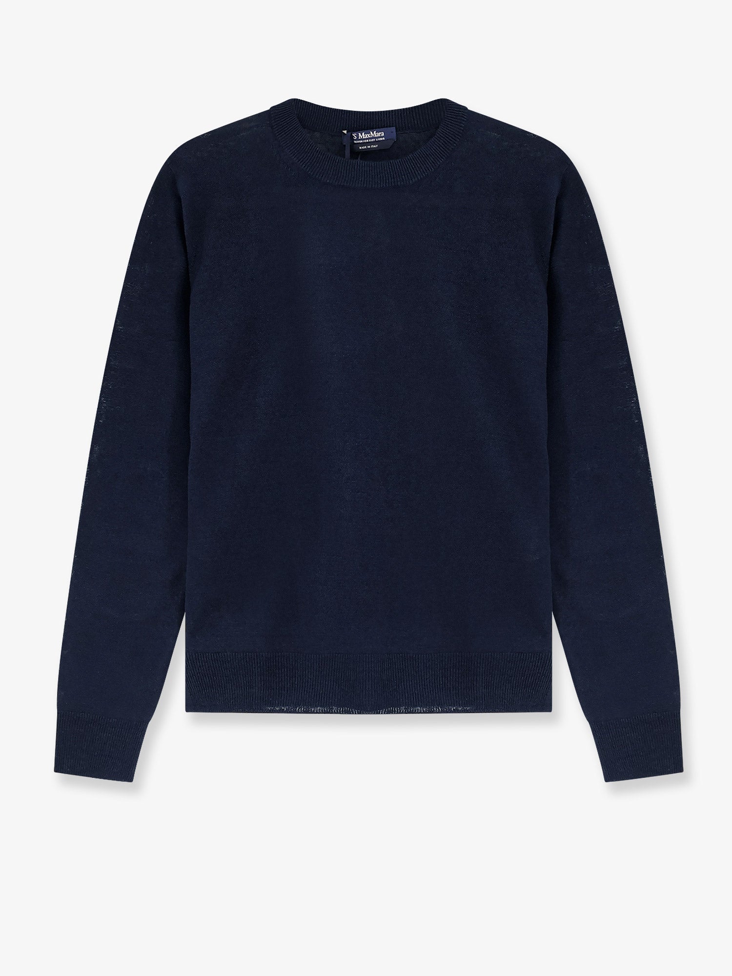 Linen Sweater — Navy