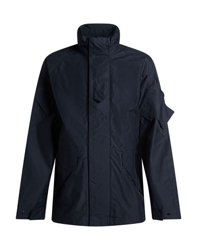 Man Overcoat & Trench Coat Midnight blue Size L Recycled polyamide