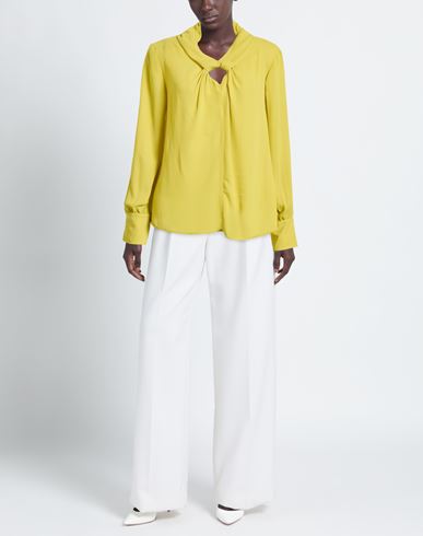 Luckylu Milano Woman Top Lime green Size 10 Polyester