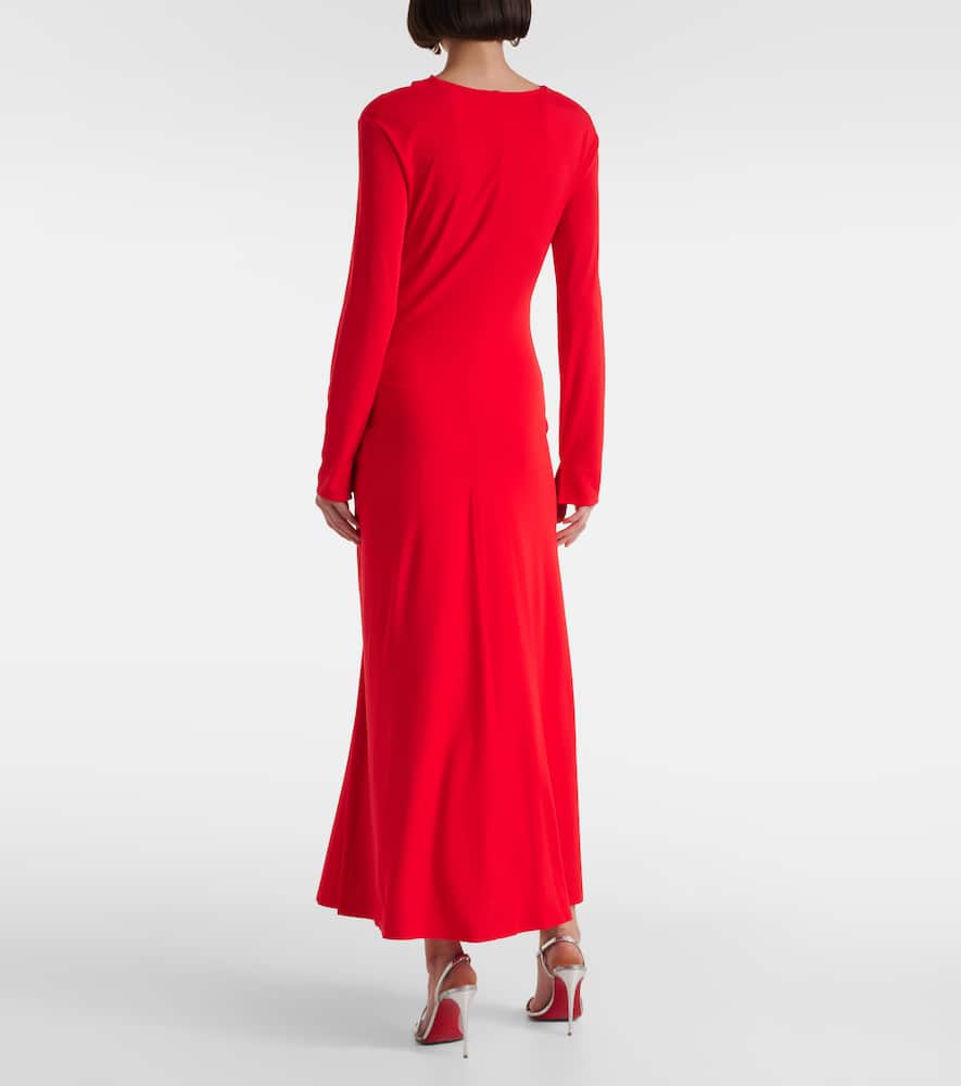 Ferrera ruched jersey maxi dress