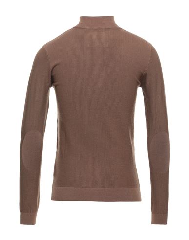 Man Turtleneck Brown Size XXL Viscose, Nylon