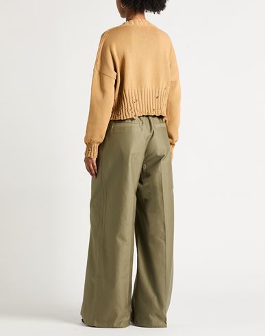 Woman Sweater Camel Size 4 Cotton