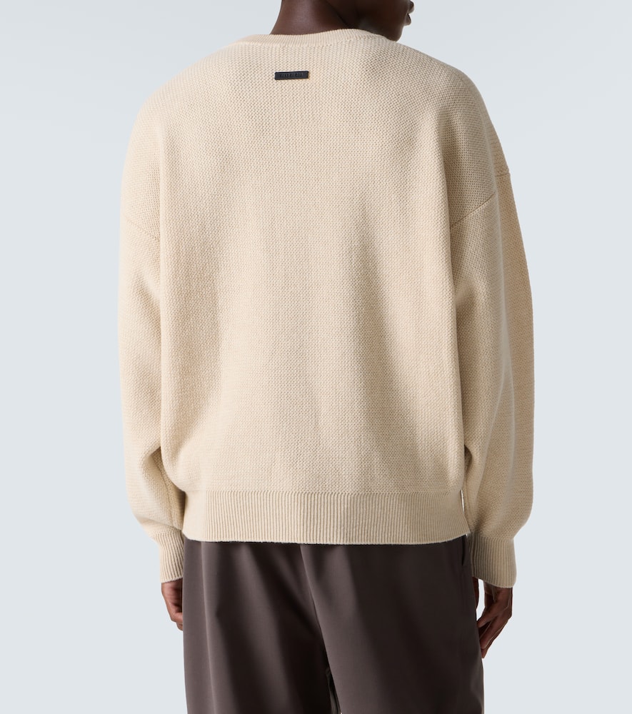 Henley virgin wool sweater