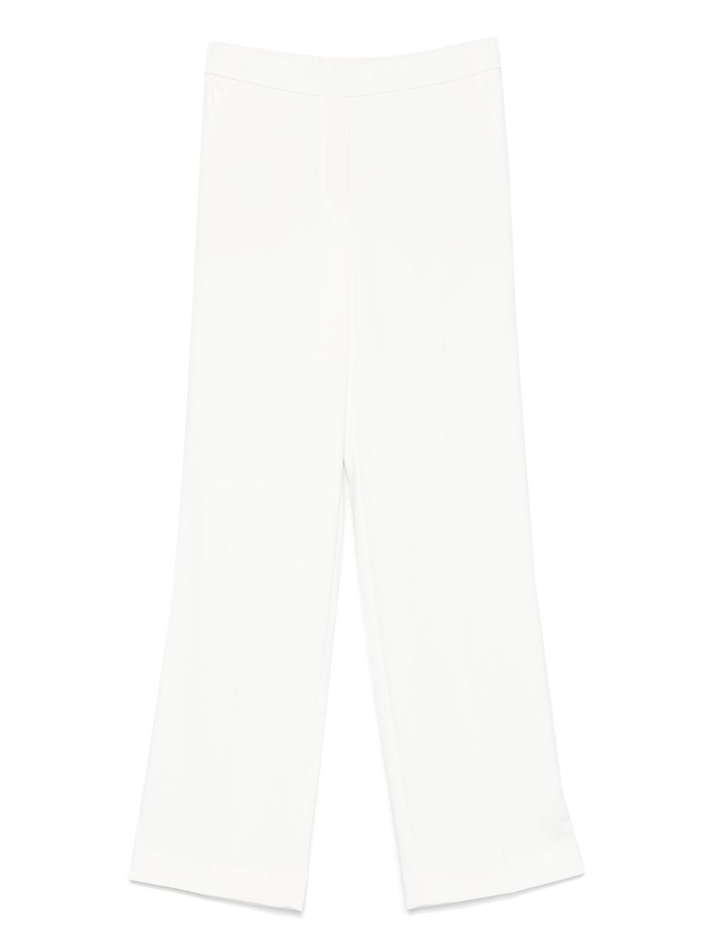 Elasticated-waistband trousers - White