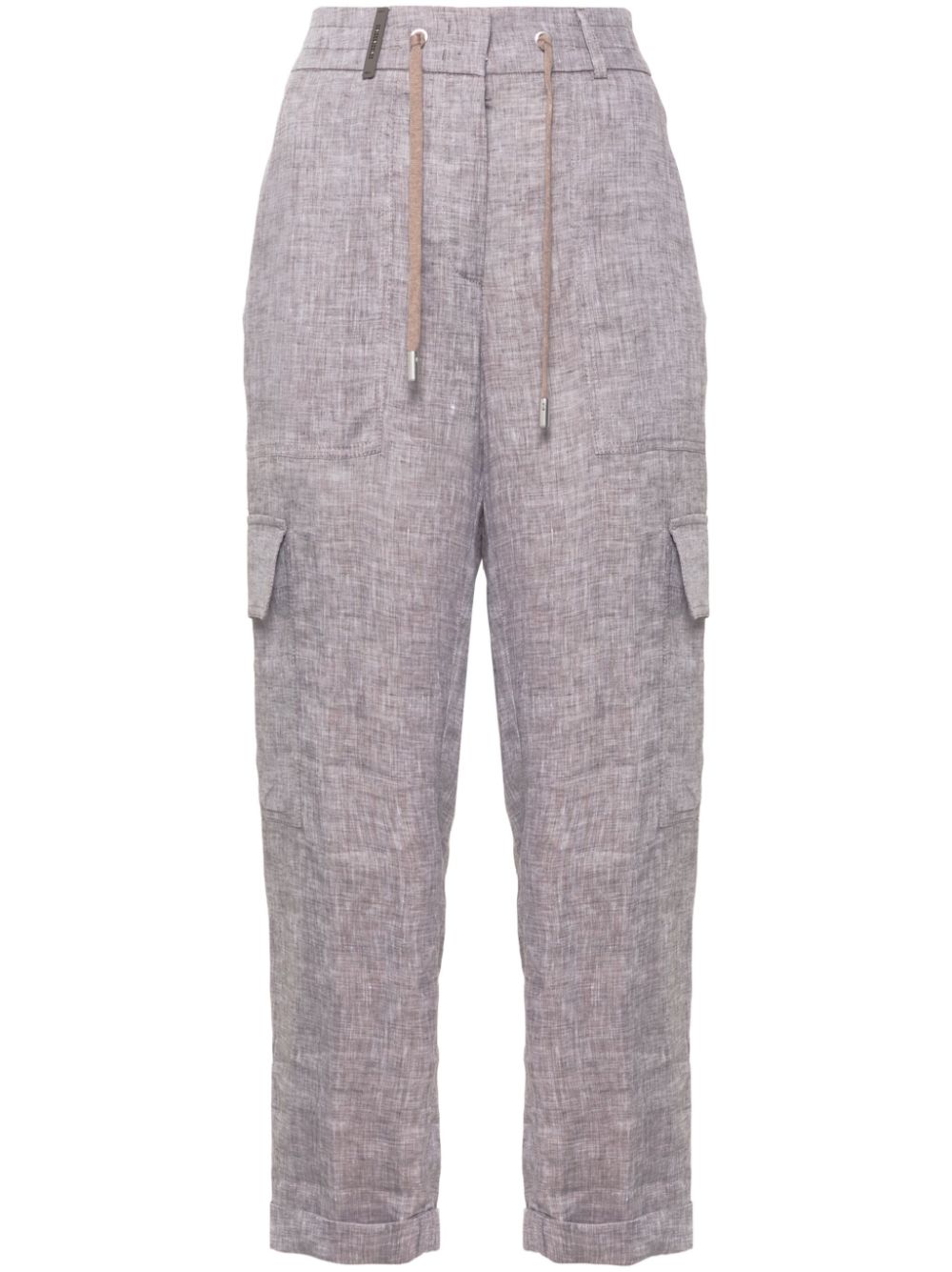 Linen cargo pants - Neutrals