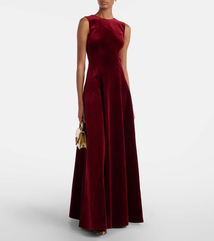Nodin cotton velvet gown