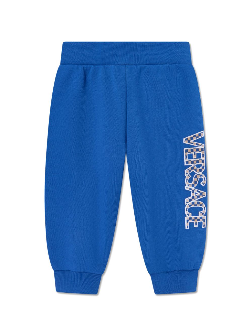 Logo-embroidered track pants - Blue