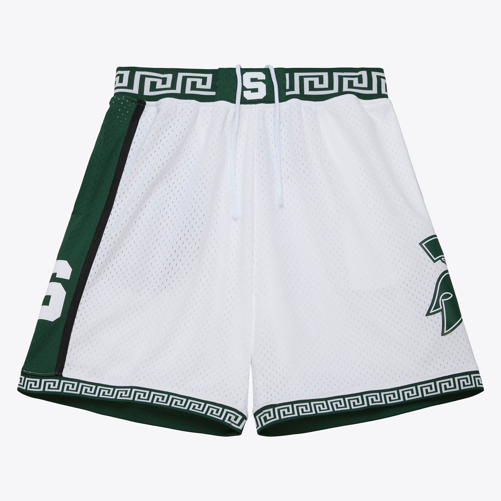 Men's Ncaa White Shorts Mich State 1999