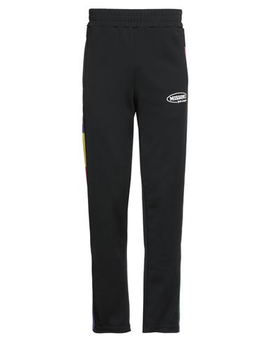 Man Pants Black Size S Polyester, Cotton