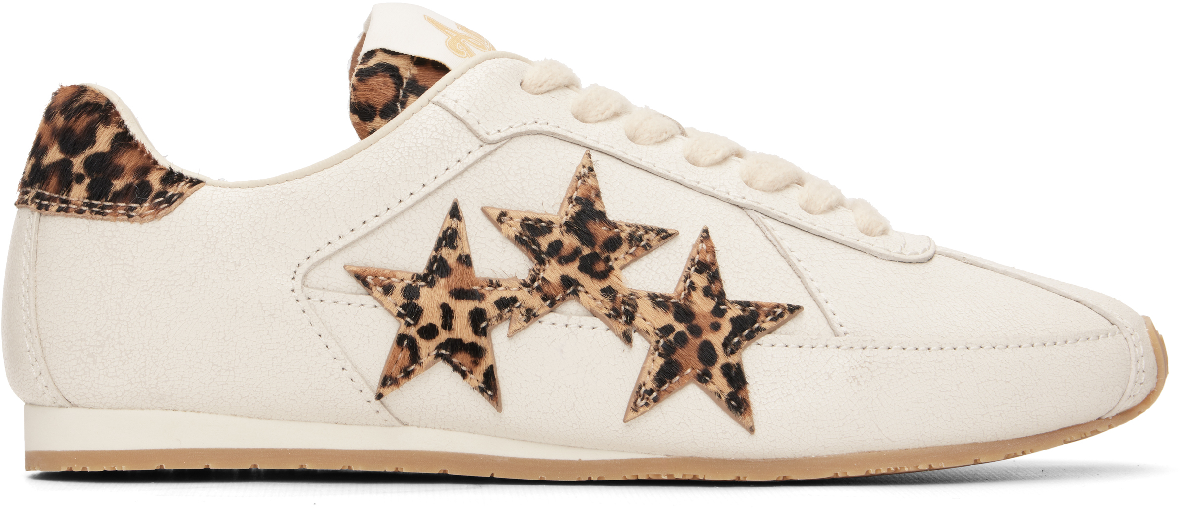 Off-White Leopard Pacific Flat Sneakers