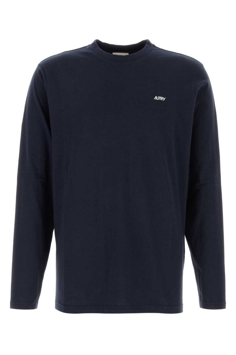 Dark Blue Cotton T-shirt