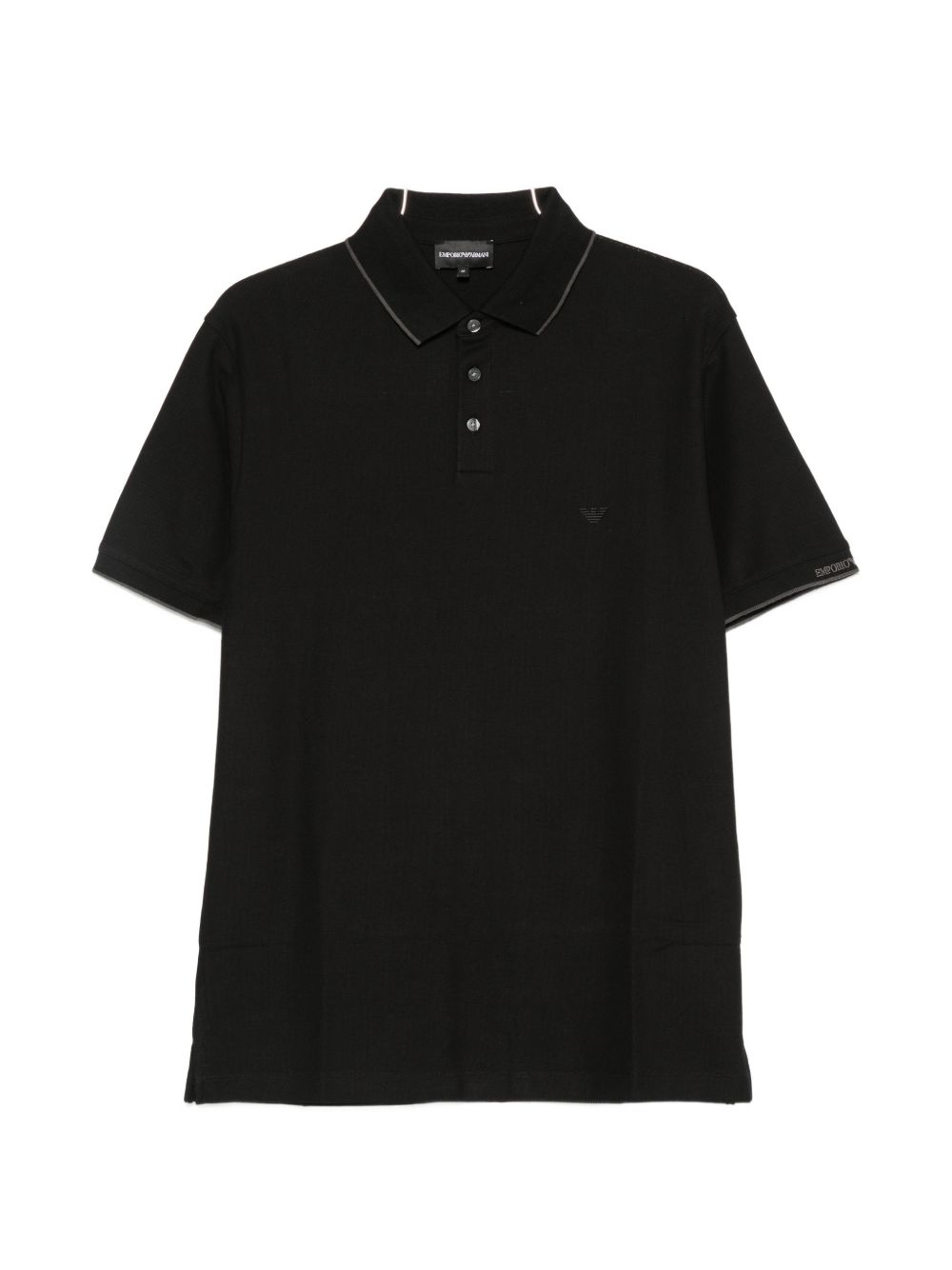 Cotton Piqué Polo Polo Shirt — Black