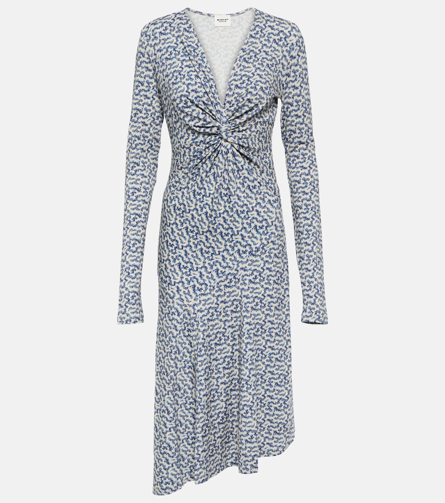 Lania printed jersey midi dress