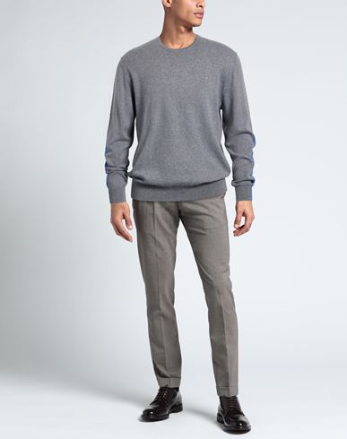 Man Sweater Grey Size 36 Cotton, Cashmere
