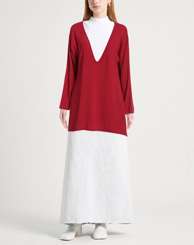 Alpha Studio Woman Sweater Red Size ONESIZE Recycled wool, Viscose, Polyamide, Cashmere