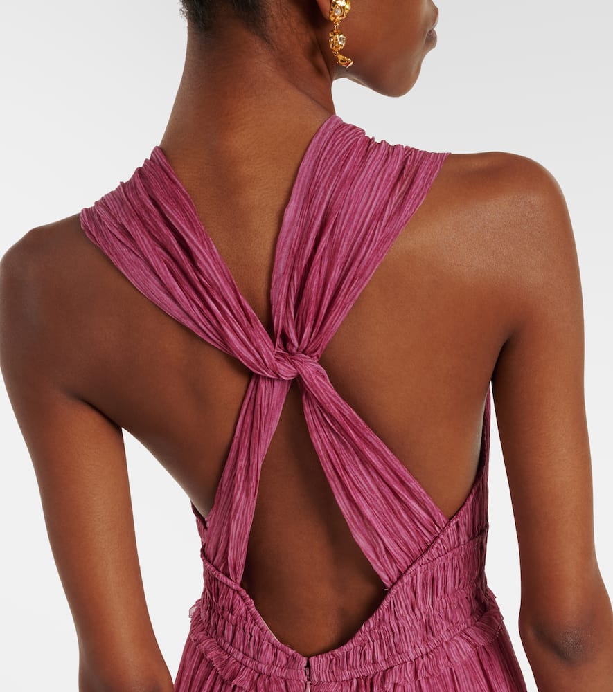 Freesia silk chiffon gown