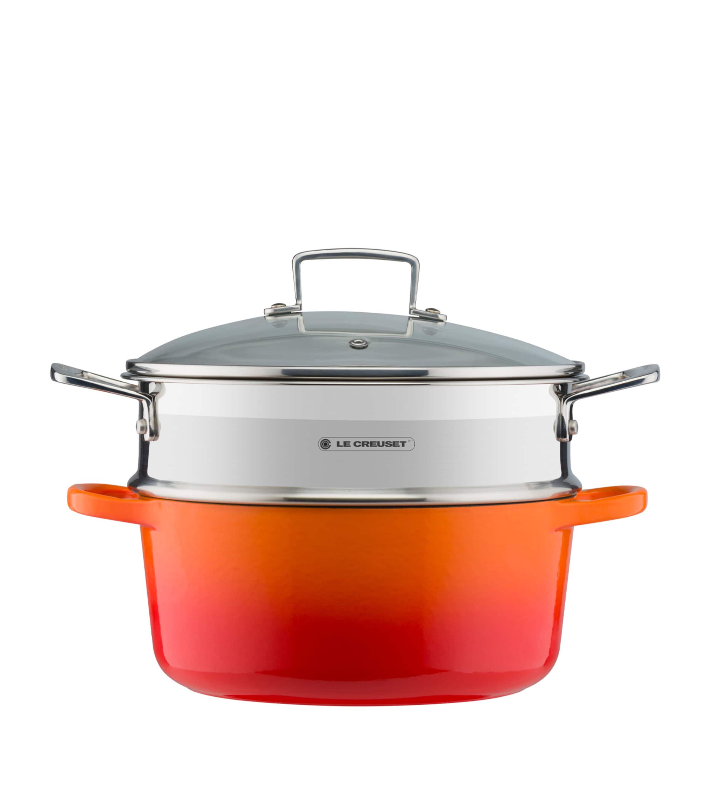 3-Ply Stainless Steel Sauté Multi-Steamer with Glass Lid