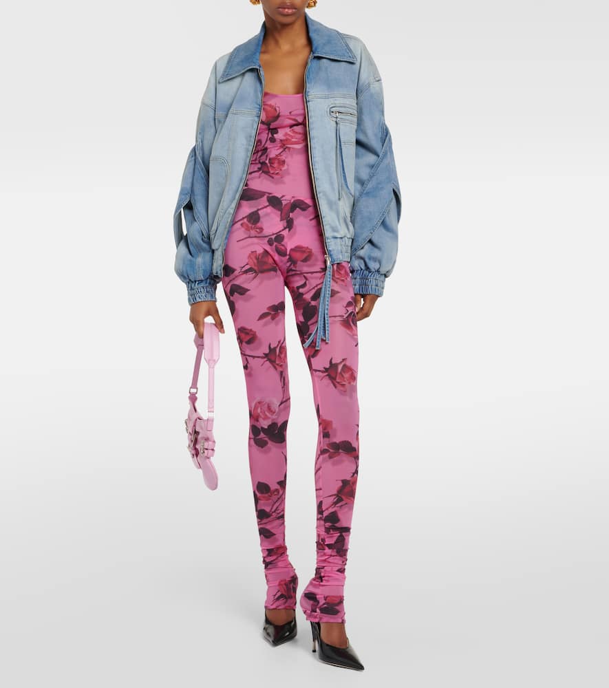 Floral printed bodysuit