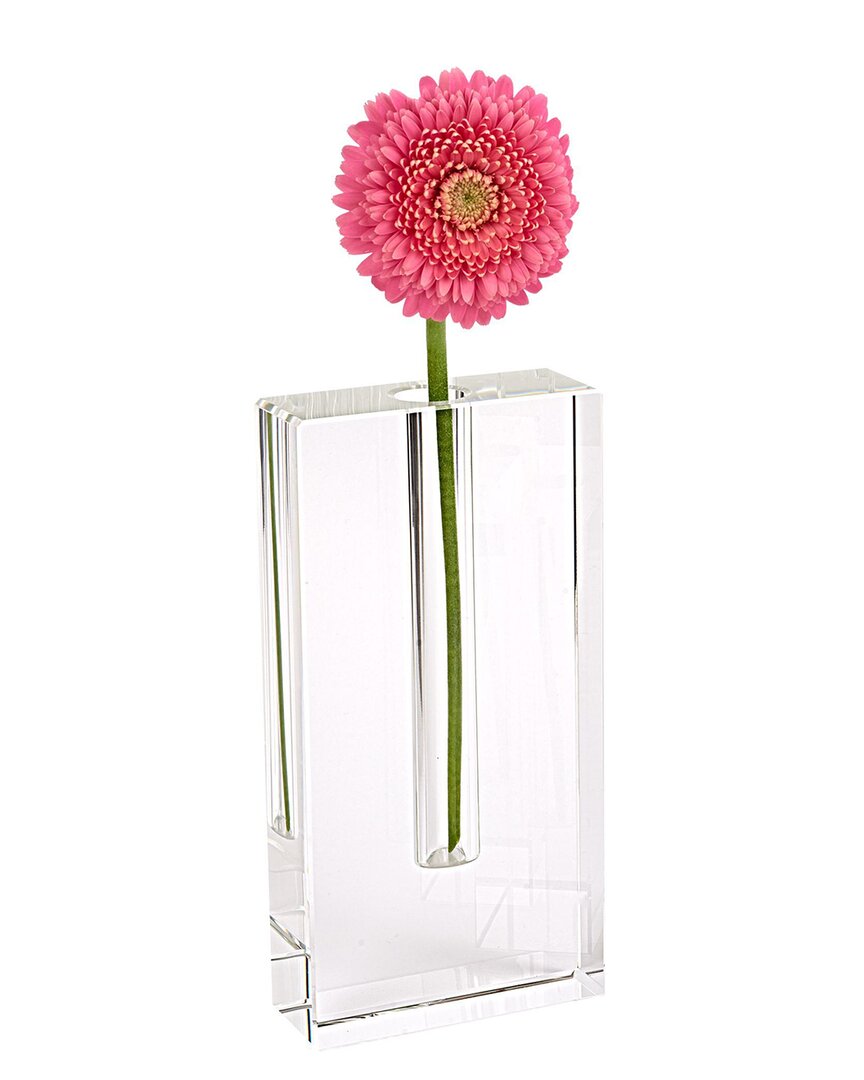 Rita Handcrafted 8In Crystal Bud Vase