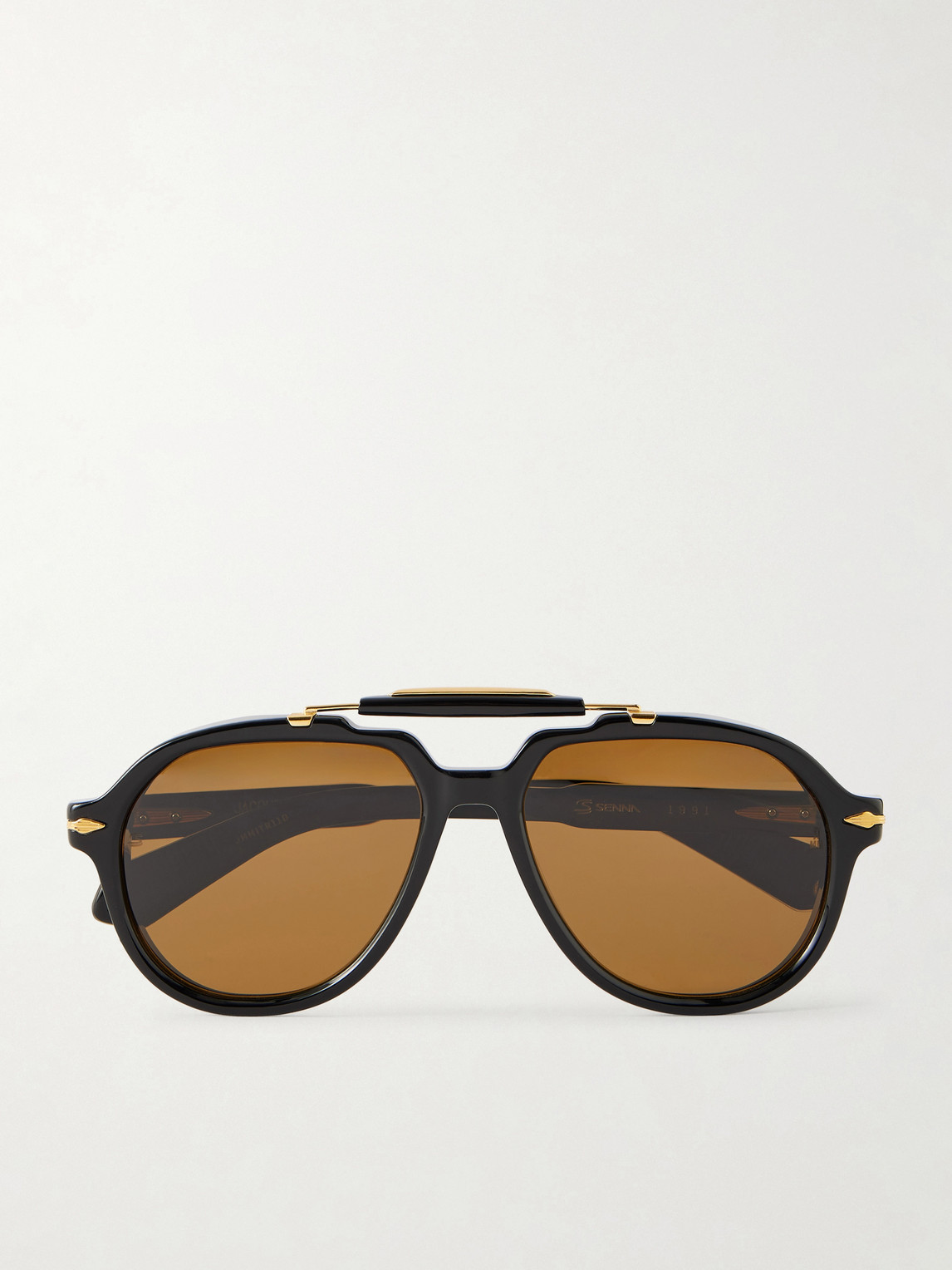Ayrton Senna Aviator-Style Acetate Sunglasses
