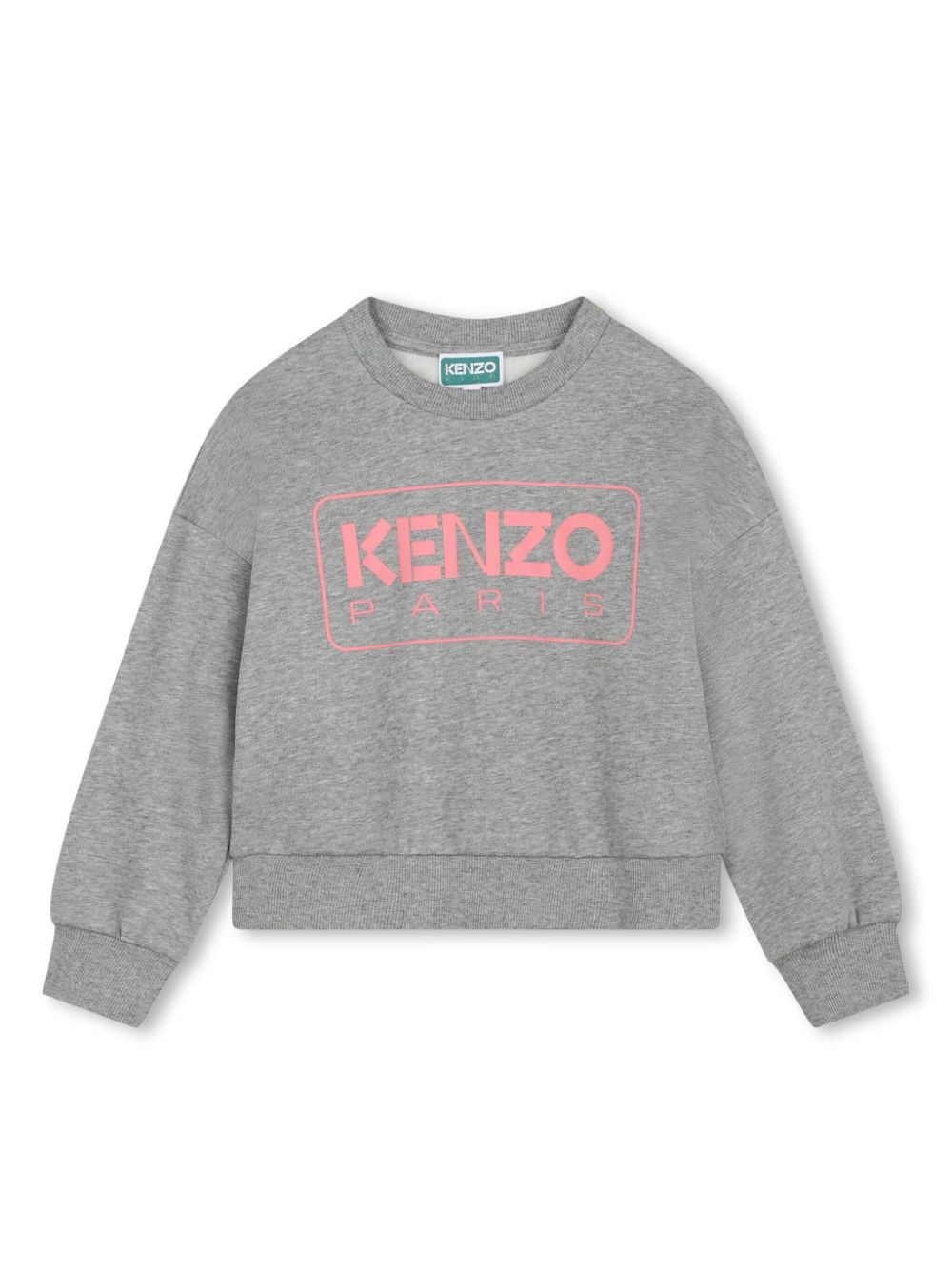 Logo-print mélange-effect sweatshirt - Grey