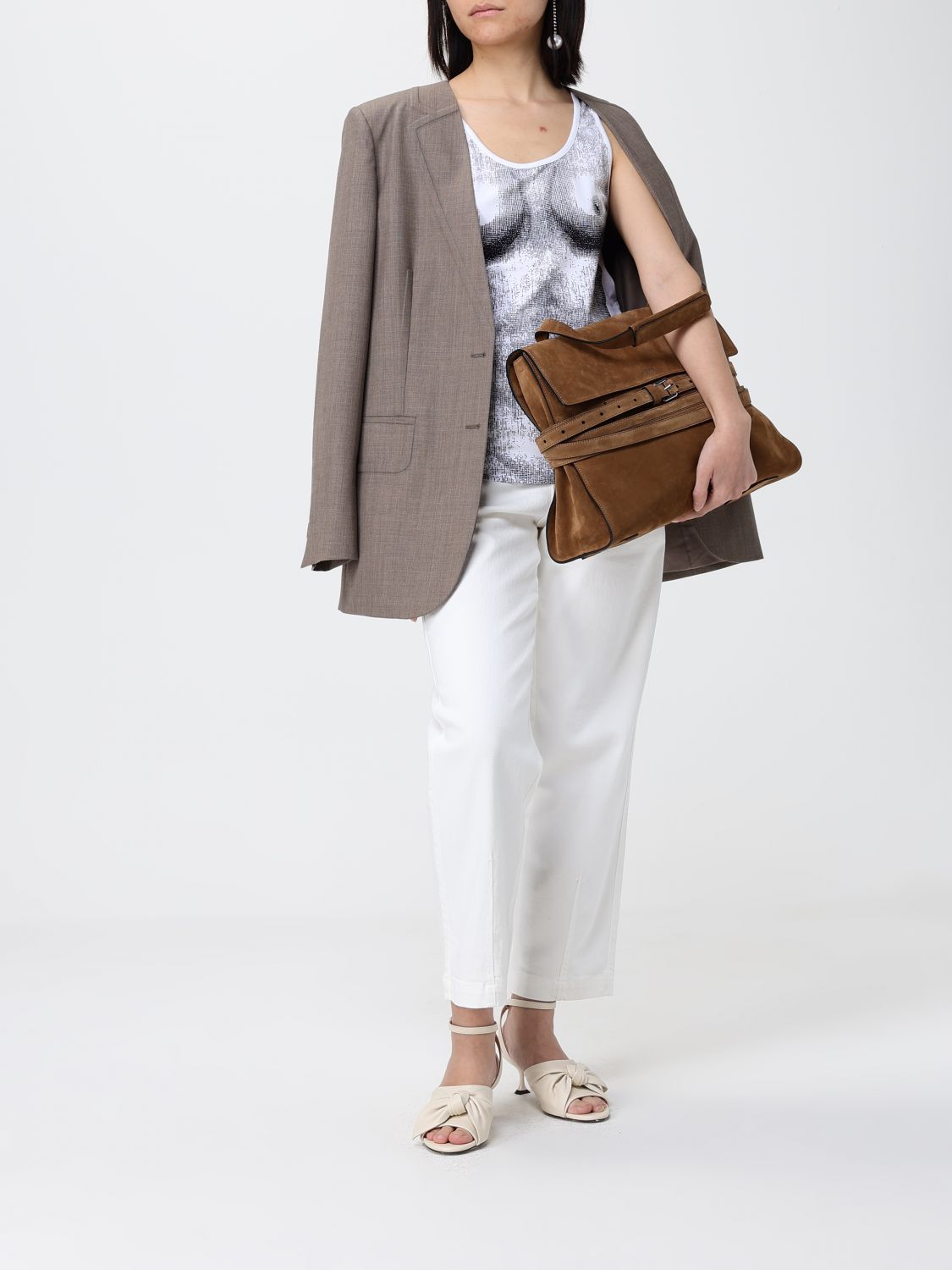 Handbag Woman color Brown