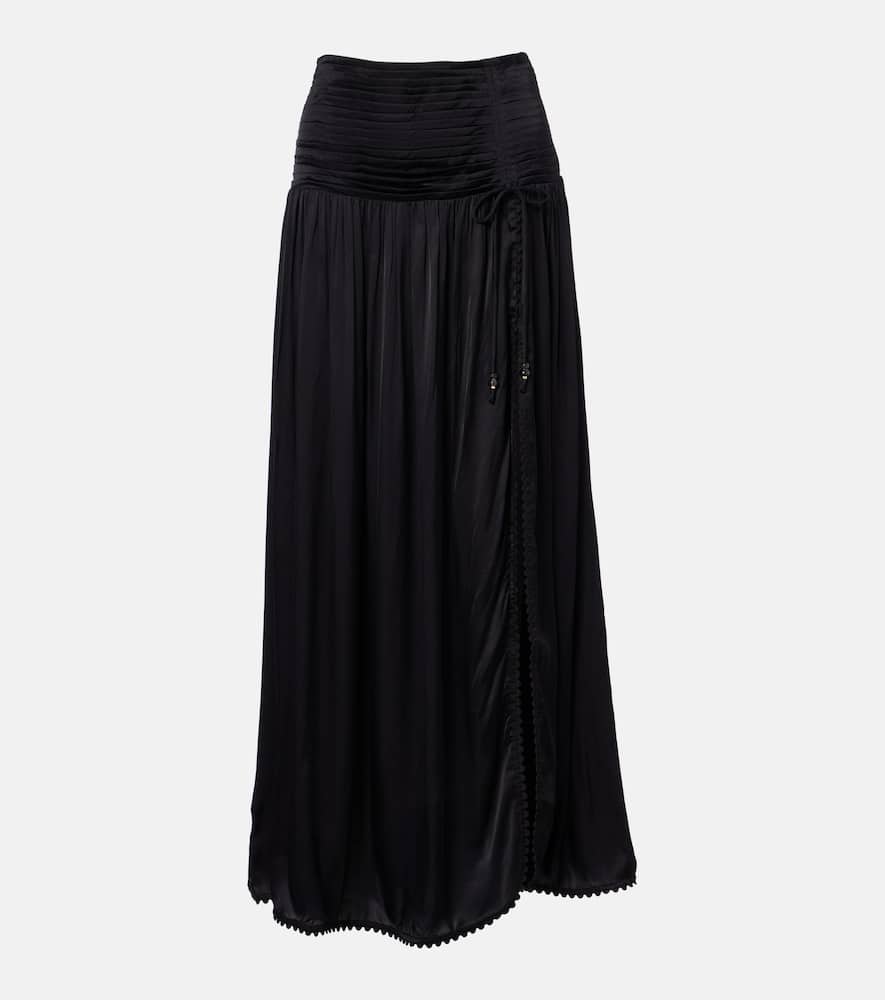 Scalloped maxi skirt