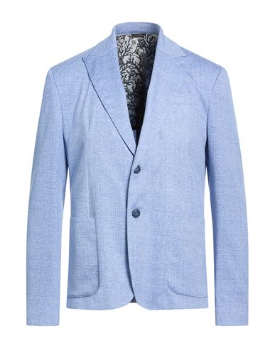 Man Blazer Light blue Size 40 Viscose, Polyester, Elastane