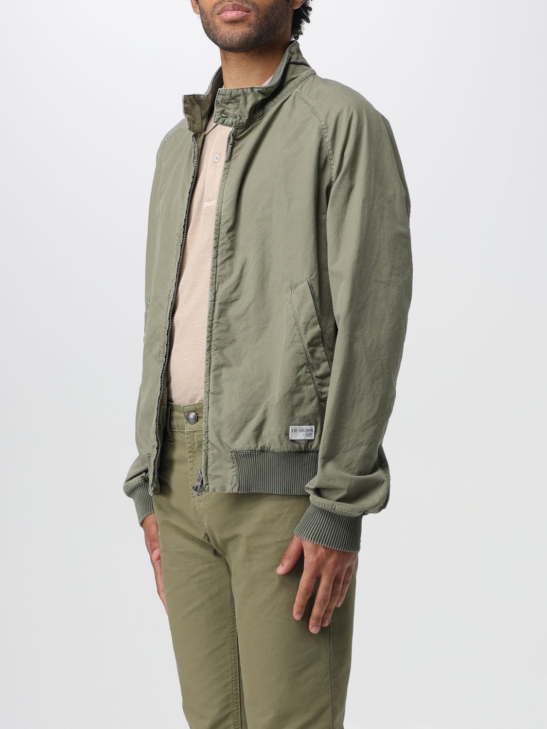 Jacket Men color Green