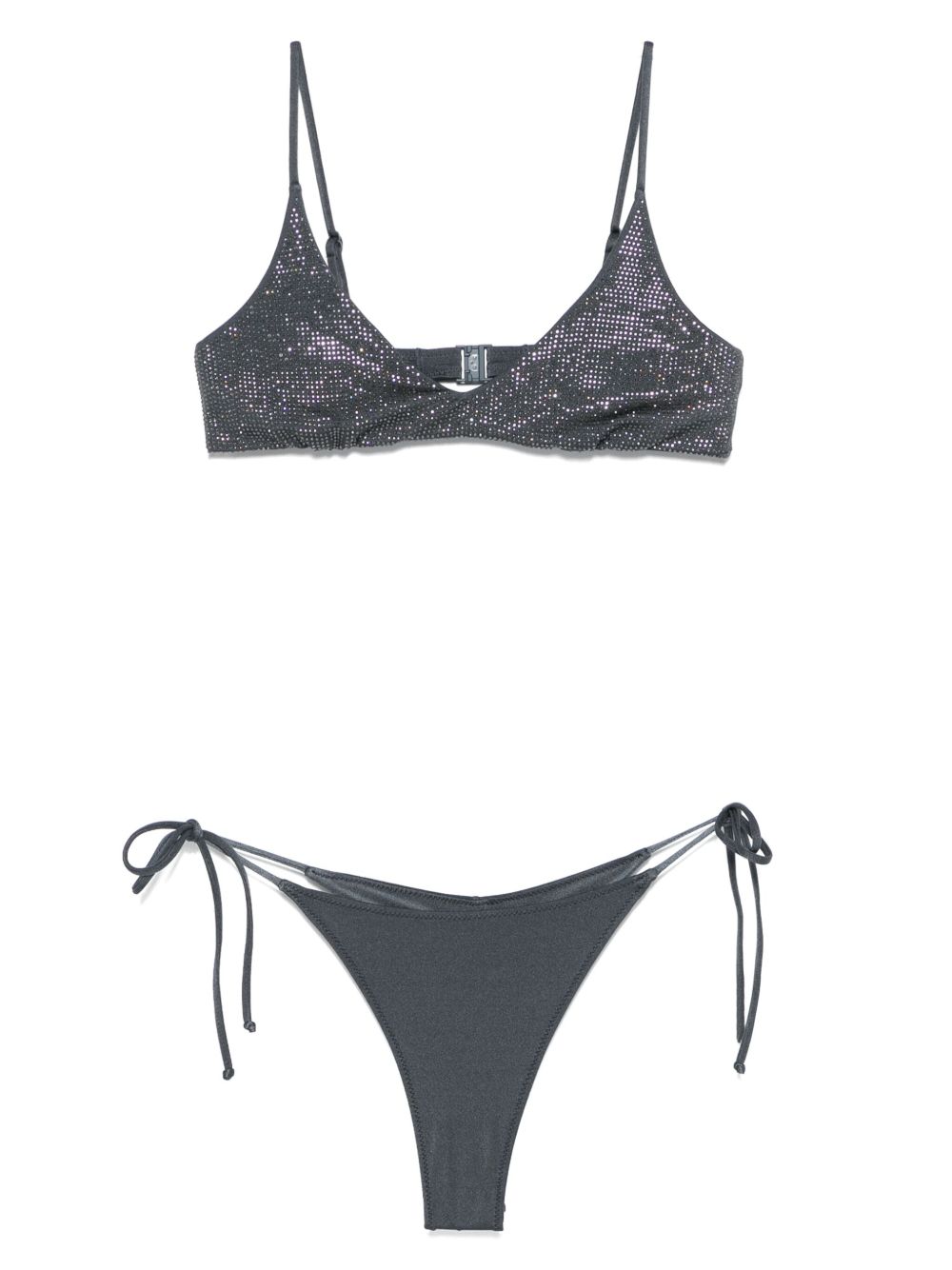 Logo-patch bikini - Blue