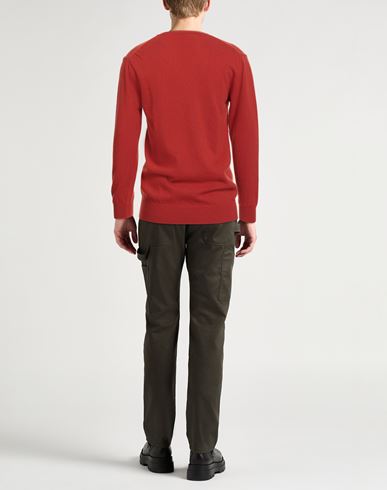 Daniele Fiesoli Man Sweater Rust Size L Wool, Cashmere
